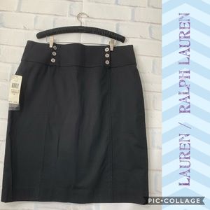 Lauren / Ralph Lauren Black Skirt {Sz 14}